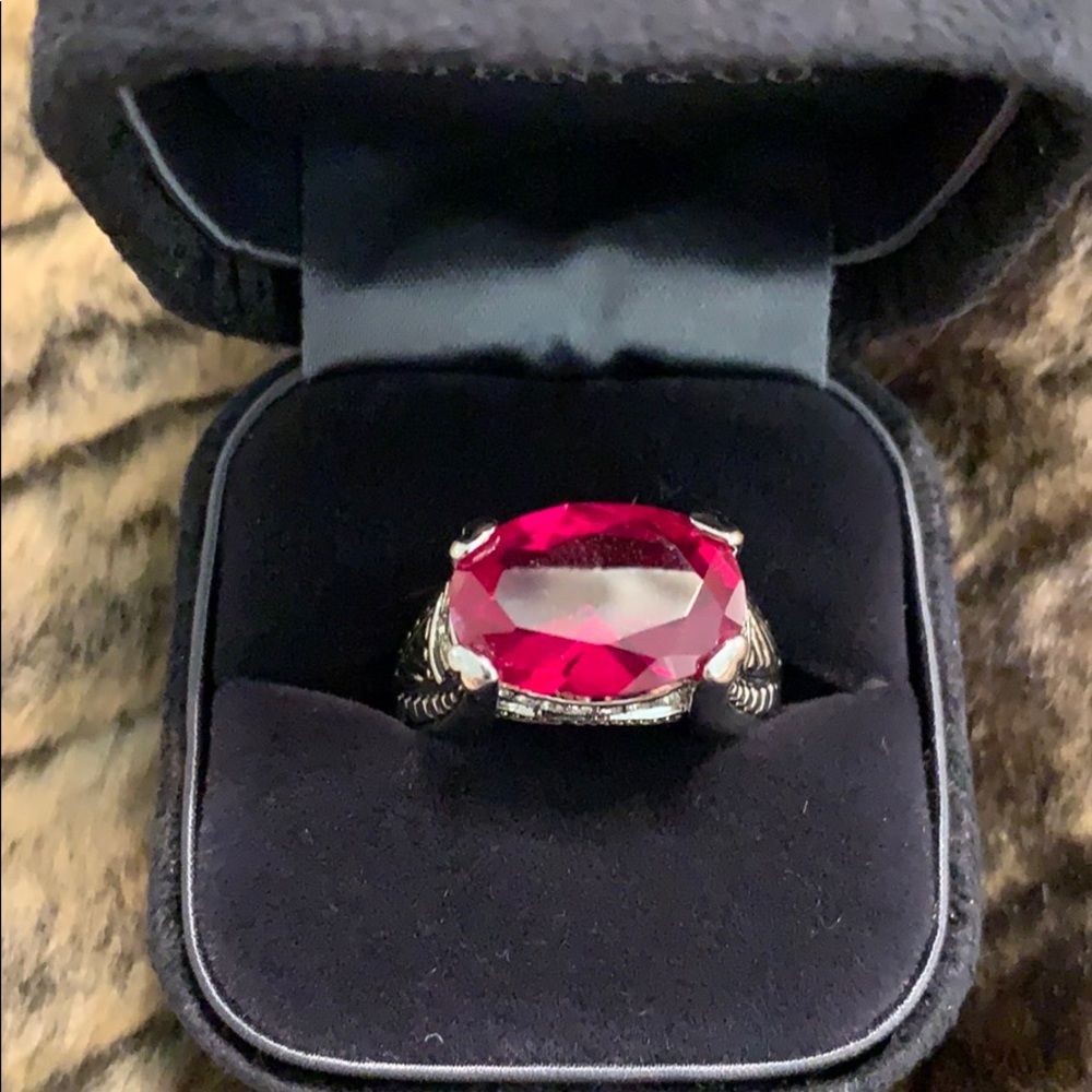 Faux Ruby, awesome women’s ring! #A54